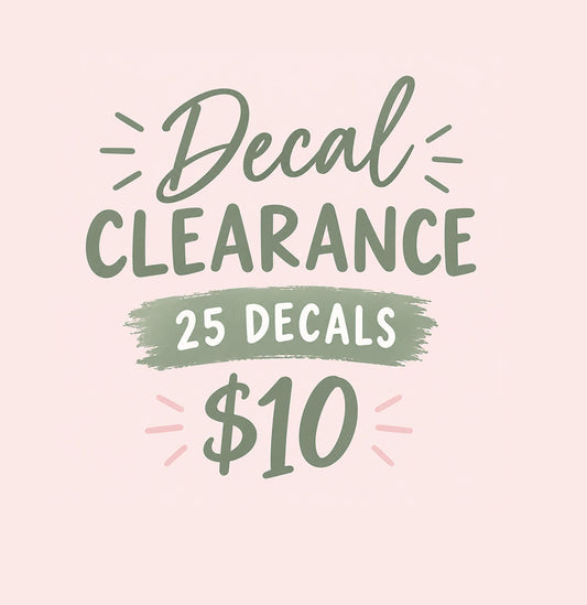 25 Decals Random Mix ~ CLEARANCE