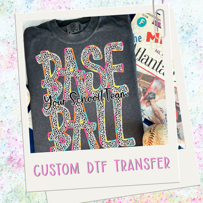 Dottie Brights Baseball Custom Name  ~ SAG25 ~ DTF Transfer