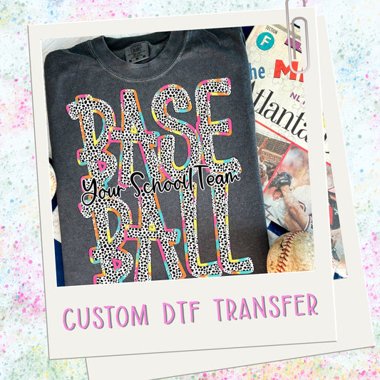 Dottie Brights Baseball Custom Name  ~ SAG25 ~ DTF Transfer
