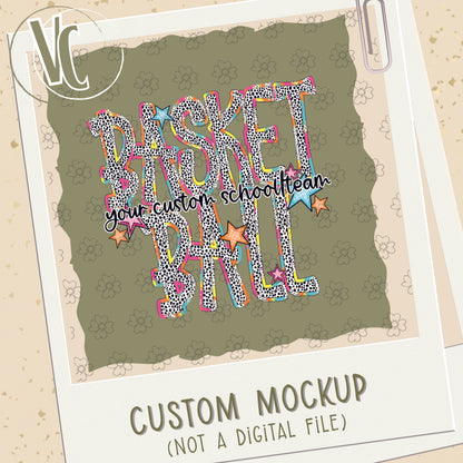Design Fee/Mockup ~ Custom Basketball Dottie Bright ~ 25SAG