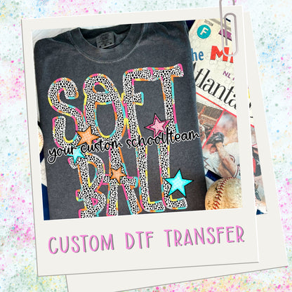Dottie Brights Softball Custom Name  ~ SAG25 ~ DTF Transfer