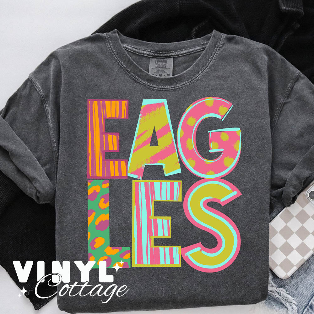 Eagles ~ Playful Patterns ~  DTF Transfer