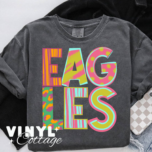 Eagles ~ Playful Patterns ~  DTF Transfer