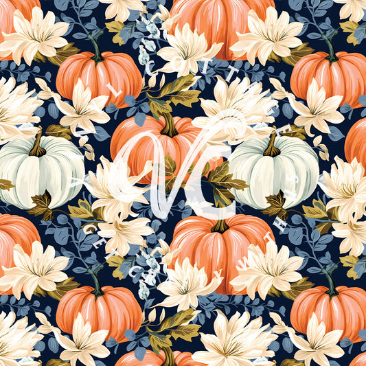 Navy Pumpkin Patch ~ FA08