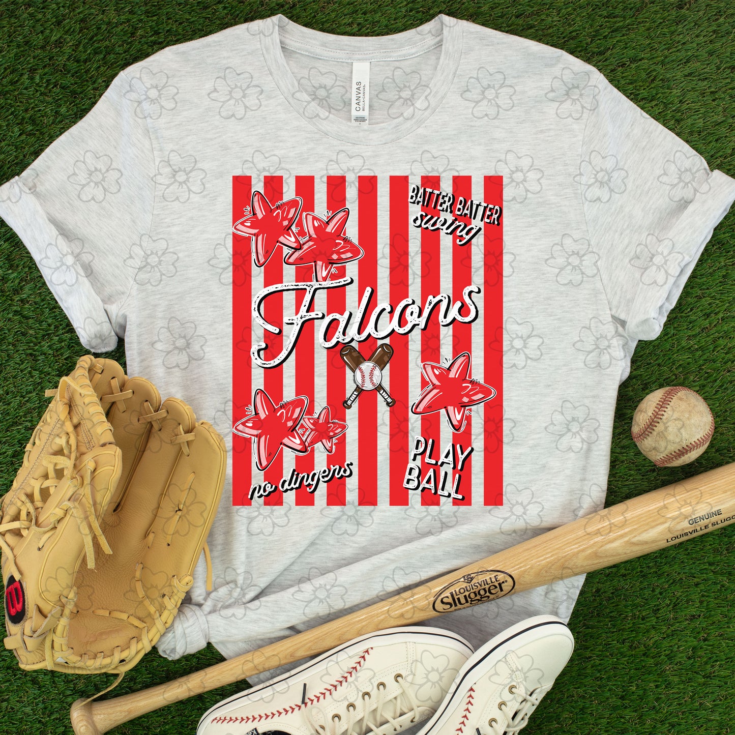 Falcons Stars and Stripes Baseball/Softball ~ 26SAG ~ DTF Transfer