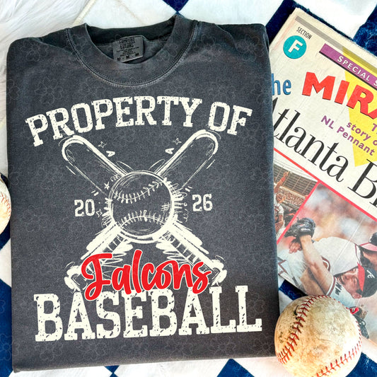 Property of Custom Mascot Baseball/Softball ~ SAG26 ~ DTF Transfer
