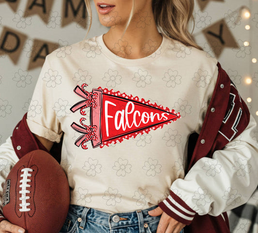 Falcons Prepster Pennant ~ SAG25 ~  DTF Transfer