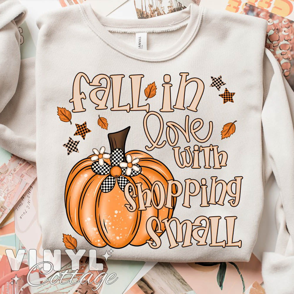 Fall in Love with Shopping Small ~ DTF Transfer