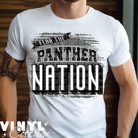 Fear The Panther Nation ~ DTF Transfer