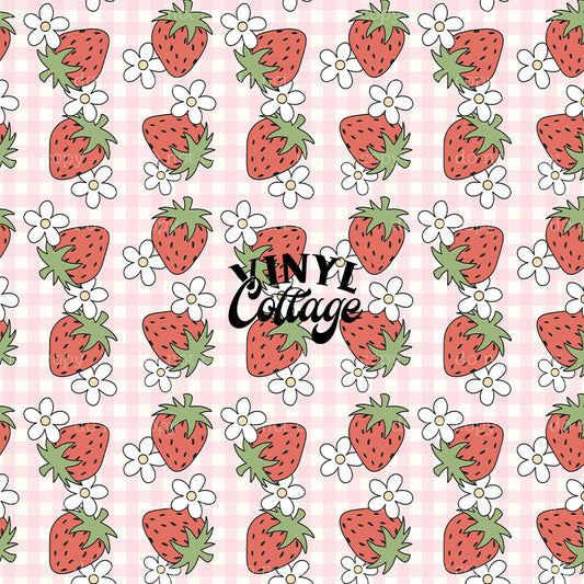 Berry Gingham ~ FFD126