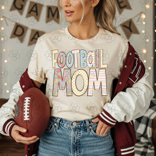 Football Mom Doodle Lou ~ 24SAG ~ DTF Transfer
