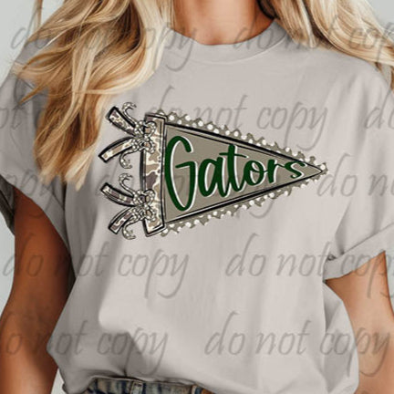 Gators Camo Prepster Pennant ~ 25SAG ~ DTF Transfer