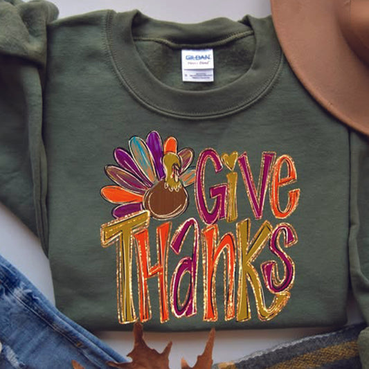 Give Thanks ~ SAG25 ~ DTF Transfer