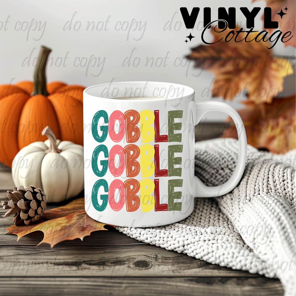 Gobble Gobble Gobble ~ UV DTF DECAL