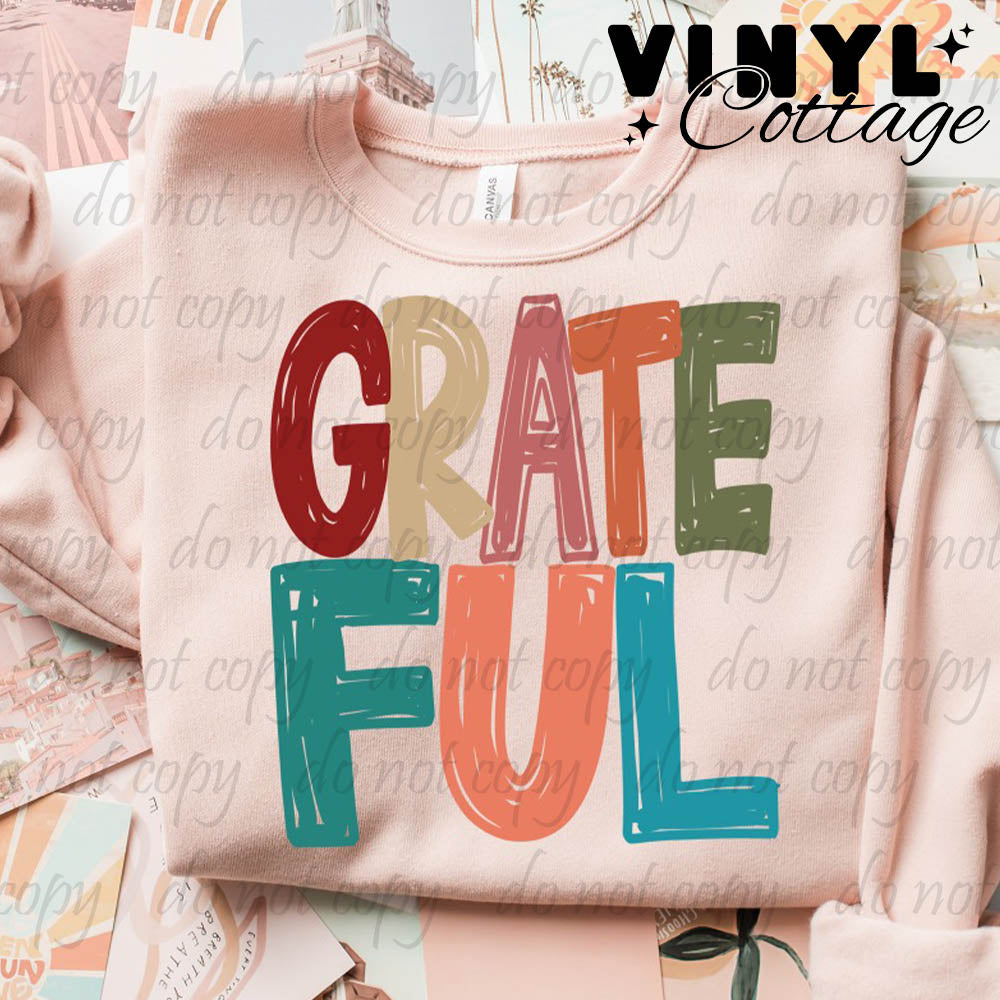 Grateful ~ DTF Transfer
