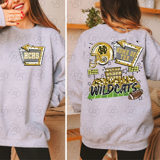 Hale County Wildcats ~ Home of the Open Field with Pocket Design ~ SAG25 ~ DTF Transfer