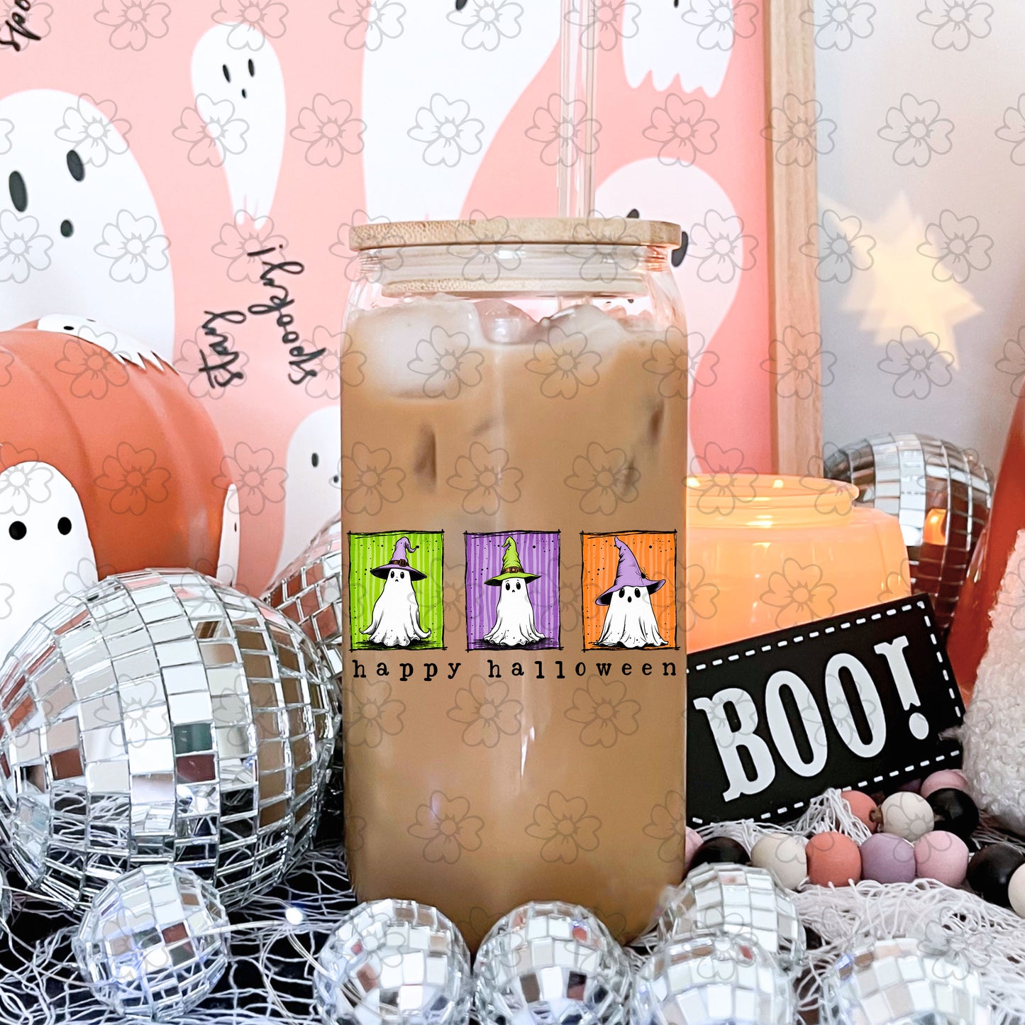 Happy Halloween Trio ~ 25COR07 ~ UV DTF DECAL