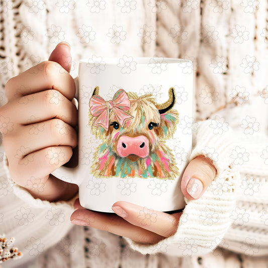 Highland Cow ~ 25SDD12 ~ UV DTF DECAL