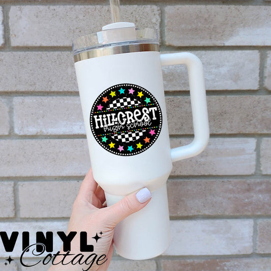 Hillcrest High School ~ Seeing Stars ~ UV DTF DECAL