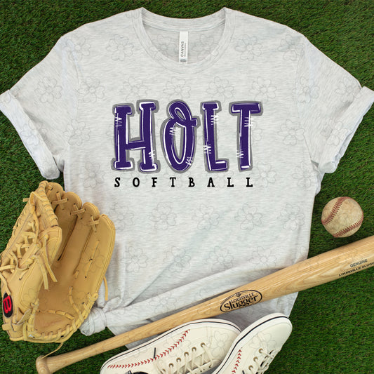 Holt Softball ~ Spirit Stacks ~ SAG26 ~ DTF Transfer