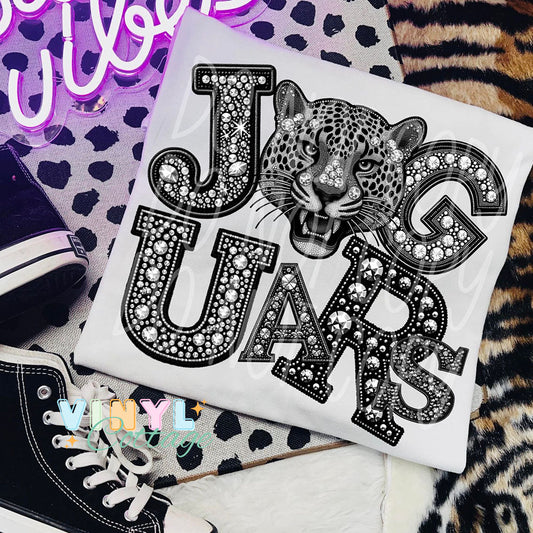 Rhinestone Jaguars ~ DTF Transfer