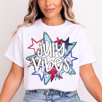 July Vibes ~ 25CSD05 ~ DTF Transfer