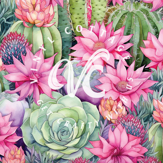 Pink Succulents ~ KGD15