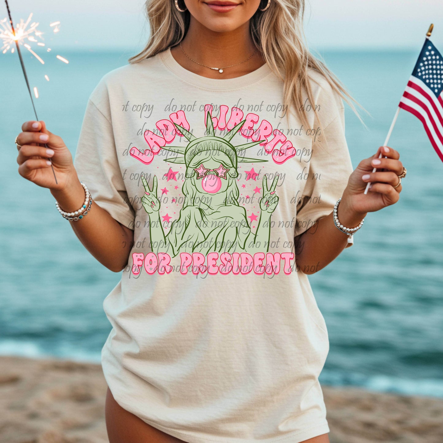 Lady Liberty for President ~ 24SCAR02 ~ DTF Transfers