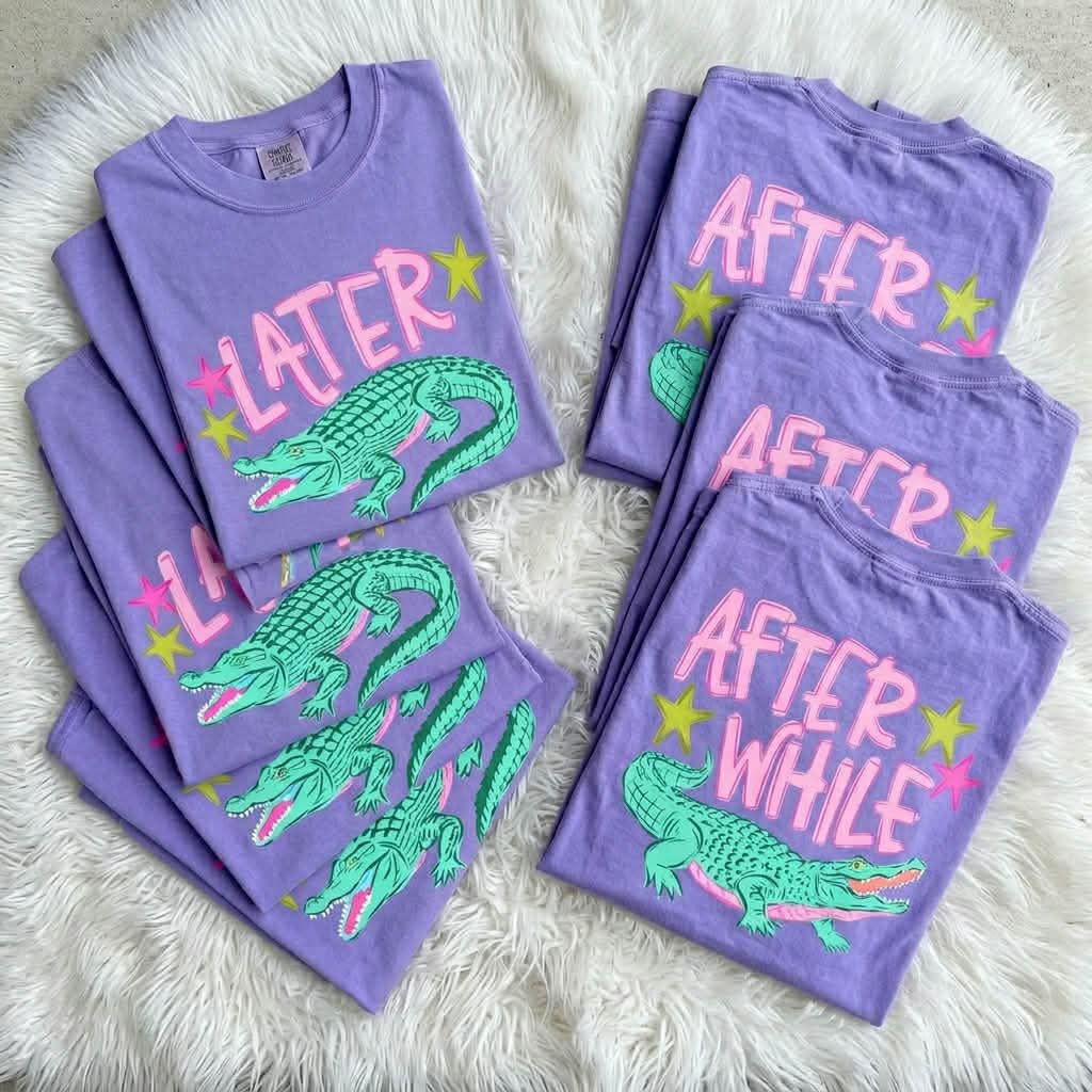 Later Gator After While Crocodile ~ 26ETS04 ~ DTF Transfer – Vinyl Cottage