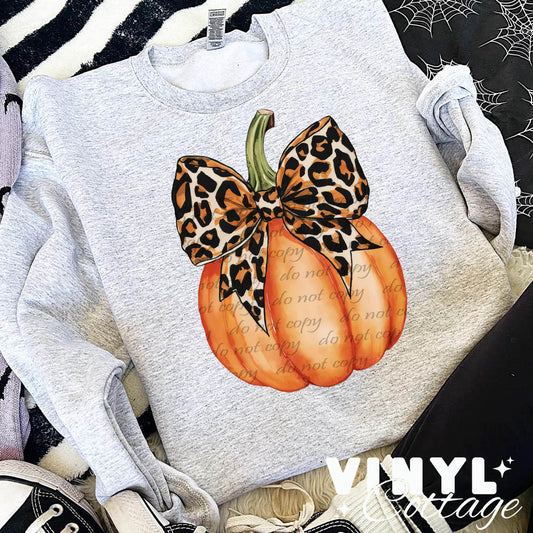 Leopard Coquette Pumpkin 2 ~ DTF Transfer