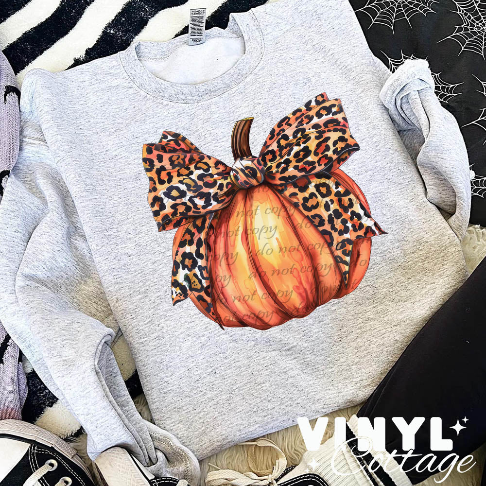 Leopard Coquette Pumpkin 3 ~ DTF Transfer