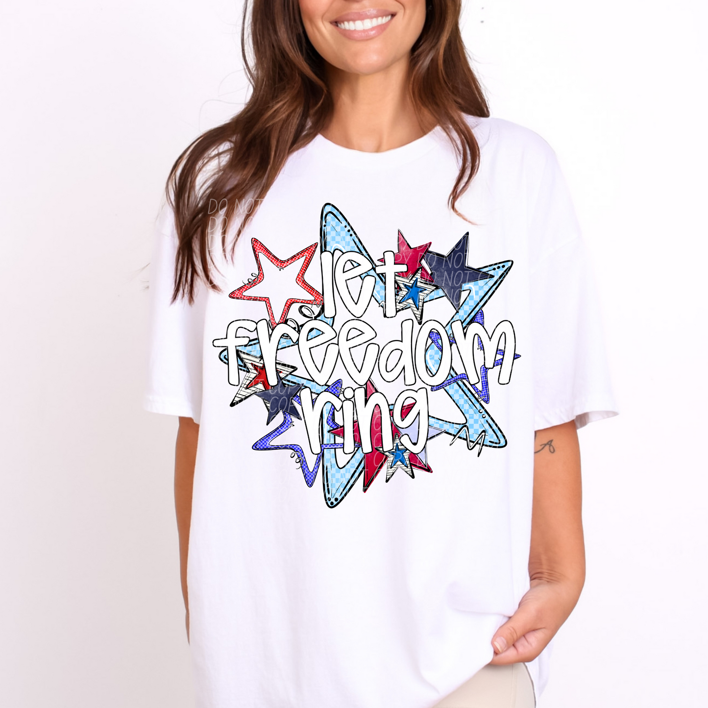 Let Freedom Ring Stars ~ 25CSD05 ~ DTF Transfer