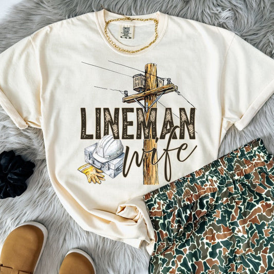Lineman Wife ~ 26SAG ~ DTF Transfer