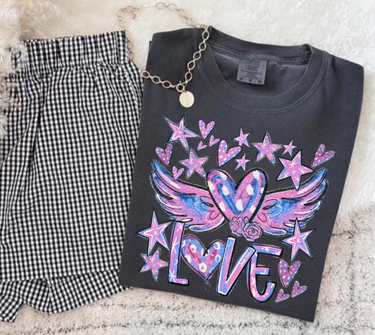 Wings of Love ~ SAG26 ~ DTF Transfer