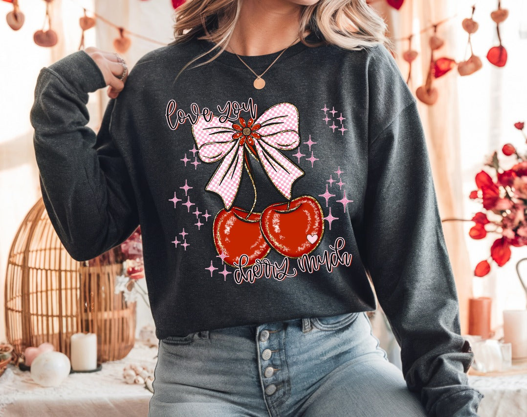 Love You Cherry Much ~ SAG26 ~ DTF Transfer