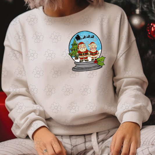 Love You to the North Pole and Back Pocket Image ~ SAG25 ~ DTF Transfer