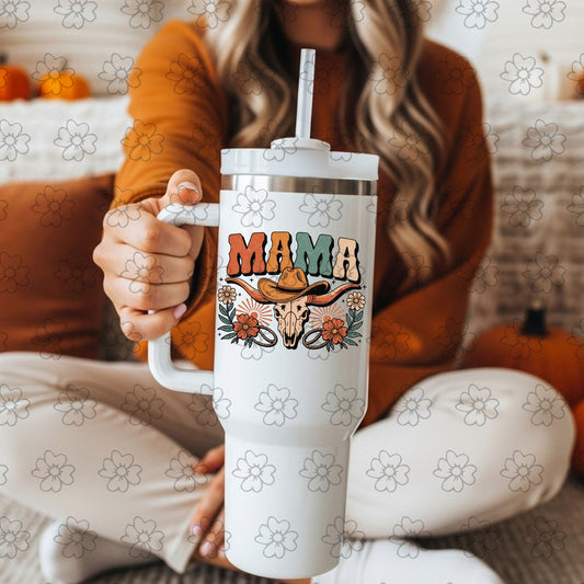Mama Bull ~ 25SCG05 ~ UV DTF DECAL