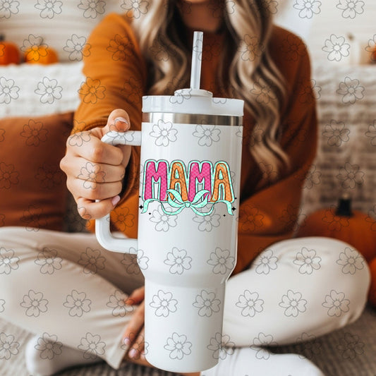 Mama Pink and Orange ~ 25SCG05 ~ UV DTF DECAL