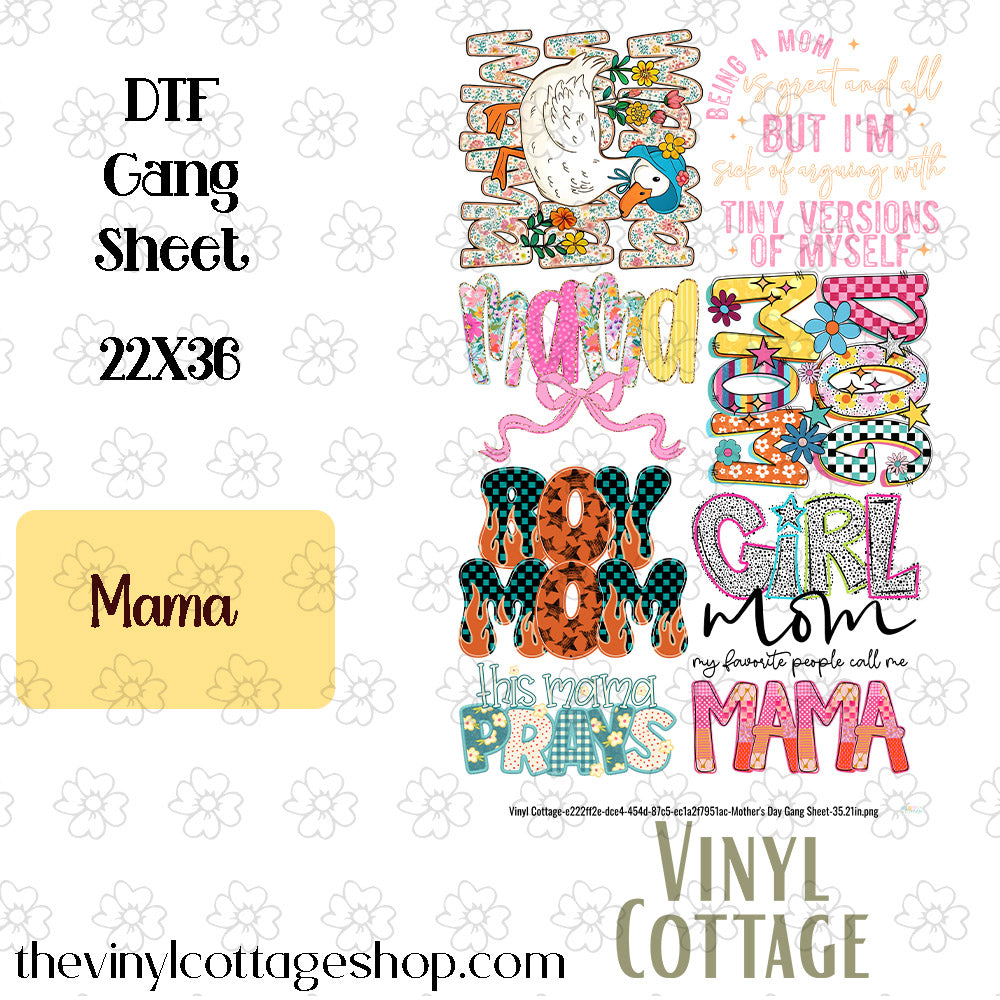 Mama ~ Pre-Built Gang Sheet