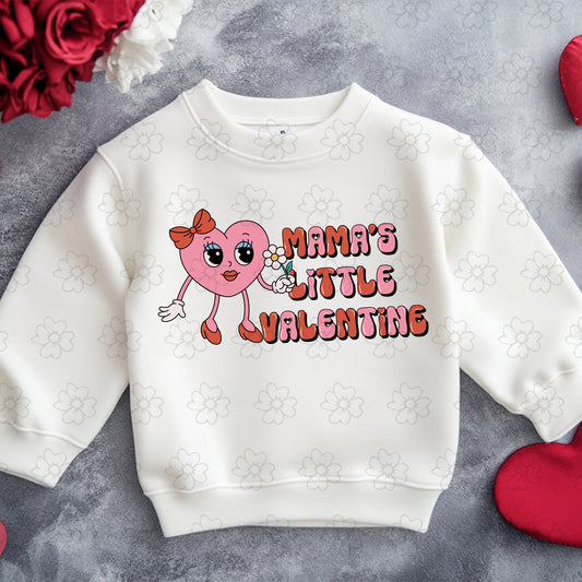 Mamas Little Valentine Pink ~ 26CF01 ~ DTF Transfer
