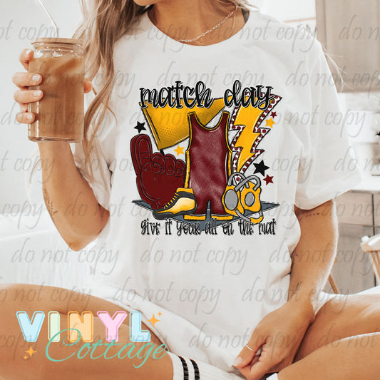 Match Day ~ Maroon and Gold ~ DTF Transfer