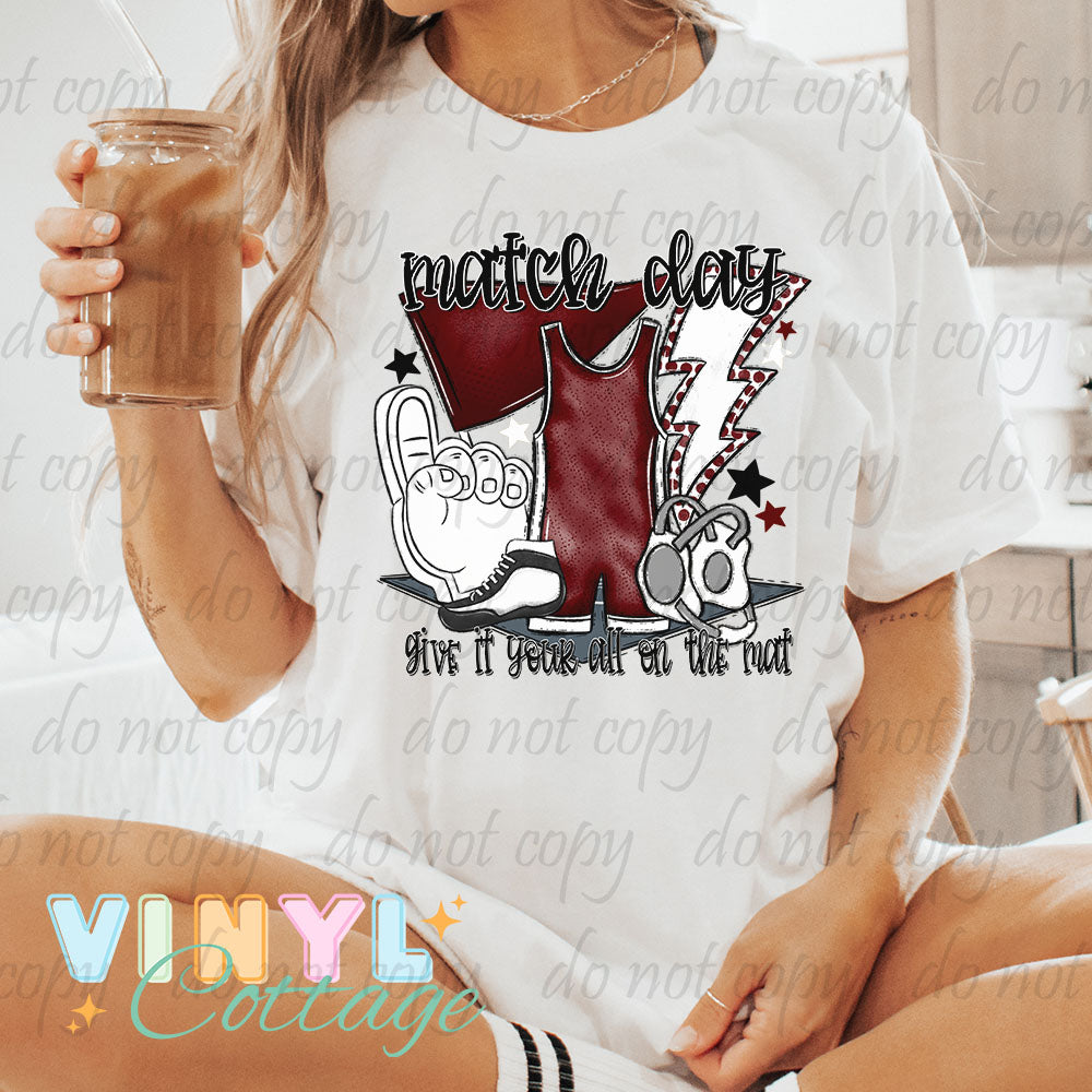 Match Day ~ Maroon and White ~ DTF Transfer