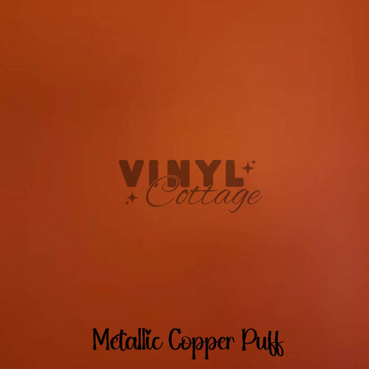 Copper Metallic Puff HTV