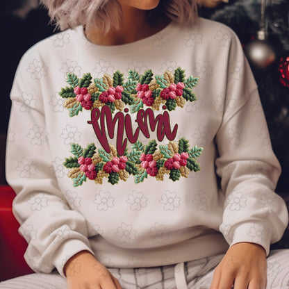 Mimi ~ French Knot Christmas ~ SAG25 ~ DTF Transfer