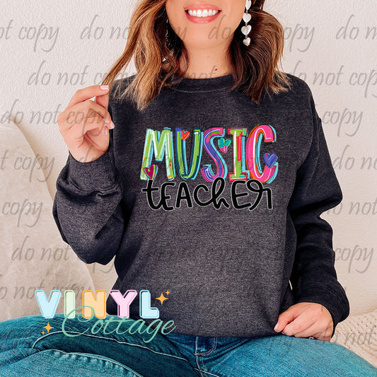 MUSIC Teacher Adult Shirts