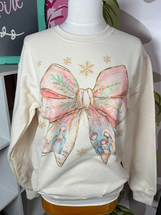 Nativity Coquette Sweatshirt
