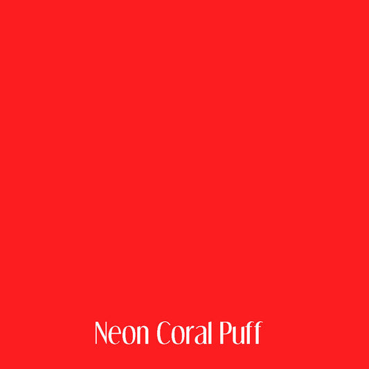 Neon Coral Puff HTV