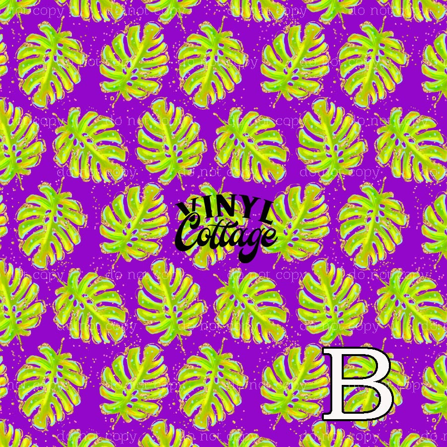 Neon Monstera ~ 1066