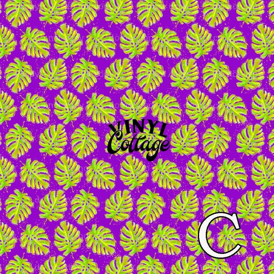 Neon Monstera ~ 1066