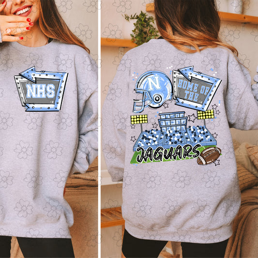 Northridge Jaguars ~ Home of the Open Field with Pocket Design ~ SAG25 ~ DTF Transfer